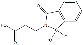 3-(1,1-DIOXIDO-3-OXO-1,2-BENZISOTHIAZOL-2(3H)-YL)PROPANOIC ACID Struktur