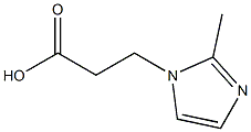 2-METHYL-1H-IMIDAZOLE-1-PROPIONIC ACID Struktur