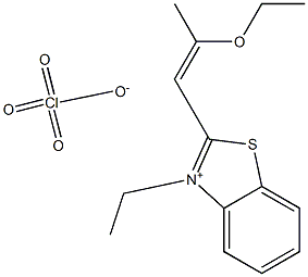 2-(2-ETHOXY-1-PROPENYL)-3-ETHYLBENZOTHIAZOLIUM PERCHLORATE Struktur