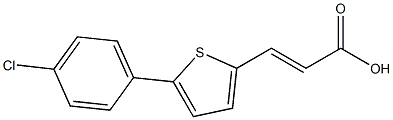 3-[5-(4-CHLOROPHENYL)THIEN-2-YL]ACRYLIC ACID Struktur