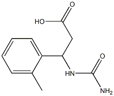 3-[(AMINOCARBONYL)AMINO]-3-(2-METHYLPHENYL)PROPANOIC ACID Struktur