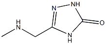 5-[(METHYLAMINO)METHYL]-2,4-DIHYDRO-3H-1,2,4-TRIAZOL-3-ONE Struktur