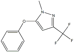 1-METHYL-5-PHENOXY-3-(TRIFLUOROMETHYL)-1H-PYRAZOLE Struktur