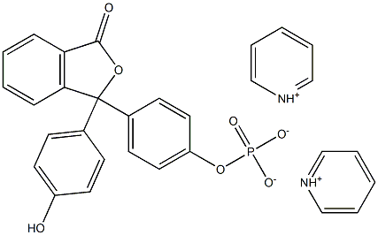 3 3-BIS(P-HYDROXYPHENYL)PHTHALIDE PHOSPHATE PYRIDINE SALT 95% Struktur