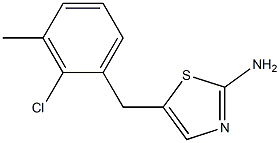 5-(2-CHLORO-3-METHYLBENZYL)-1,3-THIAZOL-2-AMINE Struktur