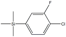 1-(TRIMETHYLSILYL)-4-CHLORO-3-FLUOROBENZENE 96% Struktur