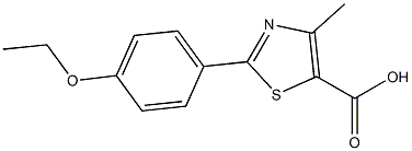 2-(4-ETHOXYPHENYL)-4-METHYL-1,3-THIAZOLE-5-CARBOXYLIC ACID Struktur