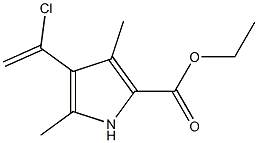 3-(ALPHA-CHLOROETHENYL)-2 4-DIMETHYL-5-CARBETHOXYPYRROLE Struktur