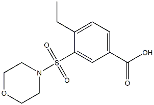 4-ETHYL-3-(MORPHOLIN-4-YLSULFONYL)BENZOIC ACID Struktur