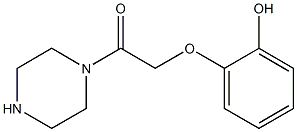 2-(2-HYDROXY-PHENOXY)-1-PIPERAZIN-1-YL-ETHANONE Struktur