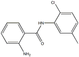 2-AMINO, N-( 2-CHLORO-5-METHYL PHENYL)BENZAMIDE Struktur