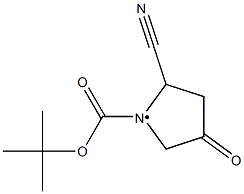 N-BOC-4-OXO-2-PYRROLIDINONITRILE Struktur