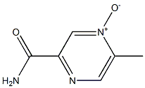 2-CARBAMOYL-5-METHYLPYRAZINE-4-OXIDE Struktur