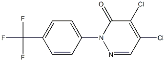 4,5-DICHLORO-2(4-TRIFLUOROMETHYLPHENYL)PYRIDAZINE-3-ONE Struktur