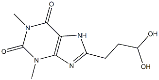 DIHYDROXYPROPILTHEOPHYLLINE Struktur