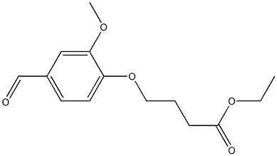 4-(3-(ETHOXYCARBONYL)PROPYLOXY)-3-METHOXYBENZALDEHYDE Struktur