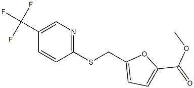 METHYL 5-(5-(TRIFLUOROMETHYL)PYRIDIN-2-YLTHIOMETHYL)-2-FUROATE Struktur