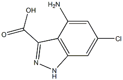 4-AMINO-6-CHLOROINDAZOLE-3-CARBOXYLIC ACID Struktur