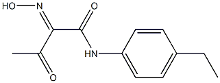 N-(4-ETHYL-PHENYL)-2-HYDROXYIMINO-3-OXO-BUTYRAMIDE Struktur