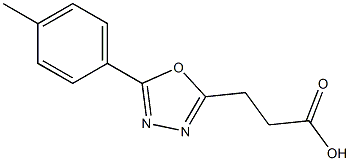 3-(5-p-tolyl-1,3,4-oxadiazol-2-yl)propanoic acid Struktur