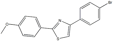 4-(4-bromophenyl)-2-(4-methoxyphenyl)thiazole Struktur