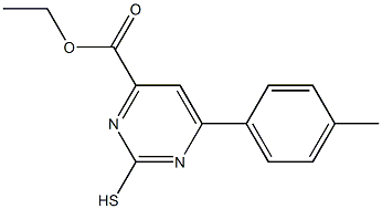 ethyl 2-mercapto-6-p-tolylpyrimidine-4-carboxylate Struktur