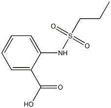 2-(Propylsulfonamido)benzoic acid Struktur