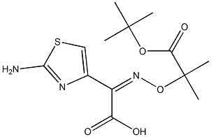 (Z)-2-AMINO-A-[[2-(1,1-DIMETHYLETHOXY)-1,1-DIMETHYL-2-OXOETHOXY]IMINO]-4-THIAZOLEACETIC ACID Struktur