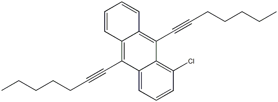 1-CHLORO-9,10-DIHEPT-1-YNYLANTHRACENE Struktur