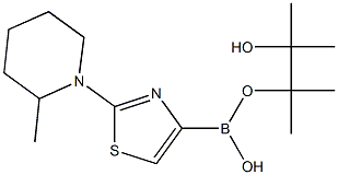 2-(2-METHYLPIPERIDIN-1-YL)THIAZOLE-4-BORONIC ACID PINACOL ESTER Struktur