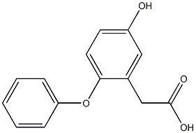 (5-HYDROXY-2-PHENOXYPHENYL)ACETIC ACID Struktur