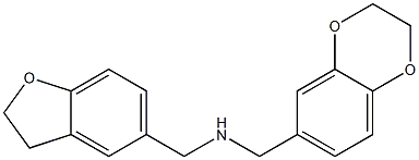 1-(2,3-DIHYDRO-1,4-BENZODIOXIN-6-YL)-N-(2,3-DIHYDRO-1-BENZOFURAN-5-YLMETHYL)METHANAMINE Struktur