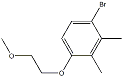 1-BROMO-4-(2-METHOXY-ETHOXY)-2,3-DIMETHYL-BENZENE Struktur