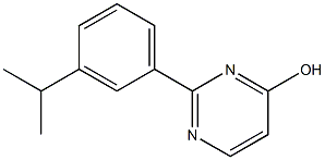 2-(3-ISOPROPYLPHENYL)PYRIMIDIN-4-OL Struktur