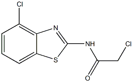 2-CHLORO-N-(4-CHLORO-1,3-BENZOTHIAZOL-2-YL)ACETAMIDE Struktur