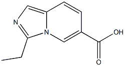 3-ETHYLIMIDAZO[1,5-A]PYRIDINE-6-CARBOXYLIC ACID Struktur