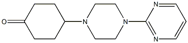 4-(4-PYRIMIDIN-2-YLPIPERAZIN-1-YL)CYCLOHEXANONE Struktur