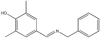 4-[(E)-(BENZYLIMINO)METHYL]-2,6-DIMETHYLPHENOL Struktur