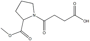 4-[2-(METHOXYCARBONYL)PYRROLIDIN-1-YL]-4-OXOBUTANOIC ACID Struktur