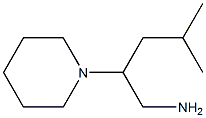 4-METHYL-2-PIPERIDIN-1-YLPENTAN-1-AMINE Struktur