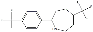 5-(TRIFLUOROMETHYL)-2-[4-(TRIFLUOROMETHYL)PHENYL]AZEPANE Struktur