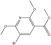 5-BROMO-2,6-DIMETHOXY-NICOTINIC ACID METHYL ESTER Struktur