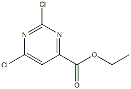 ETHYL 2,6-DICHLOROPYRIMIDINE-4-CARBOXYLATE Struktur