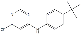 N-(4-TERT-BUTYLPHENYL)-6-CHLOROPYRIMIDIN-4-AMINE Struktur