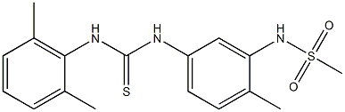 N-(5-{[(2,6-dimethylanilino)carbothioyl]amino}-2-methylphenyl)methanesulfonamide Struktur