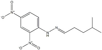 4-methylpentanal 1-(2,4-dinitrophenyl)hydrazone Struktur