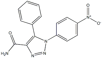 1-(4-nitrophenyl)-5-phenyl-1H-1,2,3-triazole-4-carboxamide Struktur