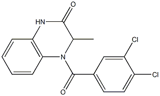 4-(3,4-dichlorobenzoyl)-3-methyl-3,4-dihydro-2(1H)-quinoxalinone Struktur