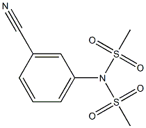 N-(3-cyanophenyl)-N-(methylsulfonyl)methanesulfonamide Struktur