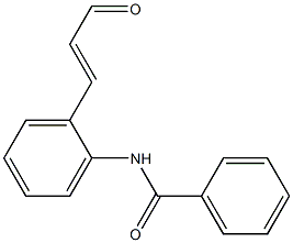 2-(Benzoylamino)cinnamaldehyde Struktur